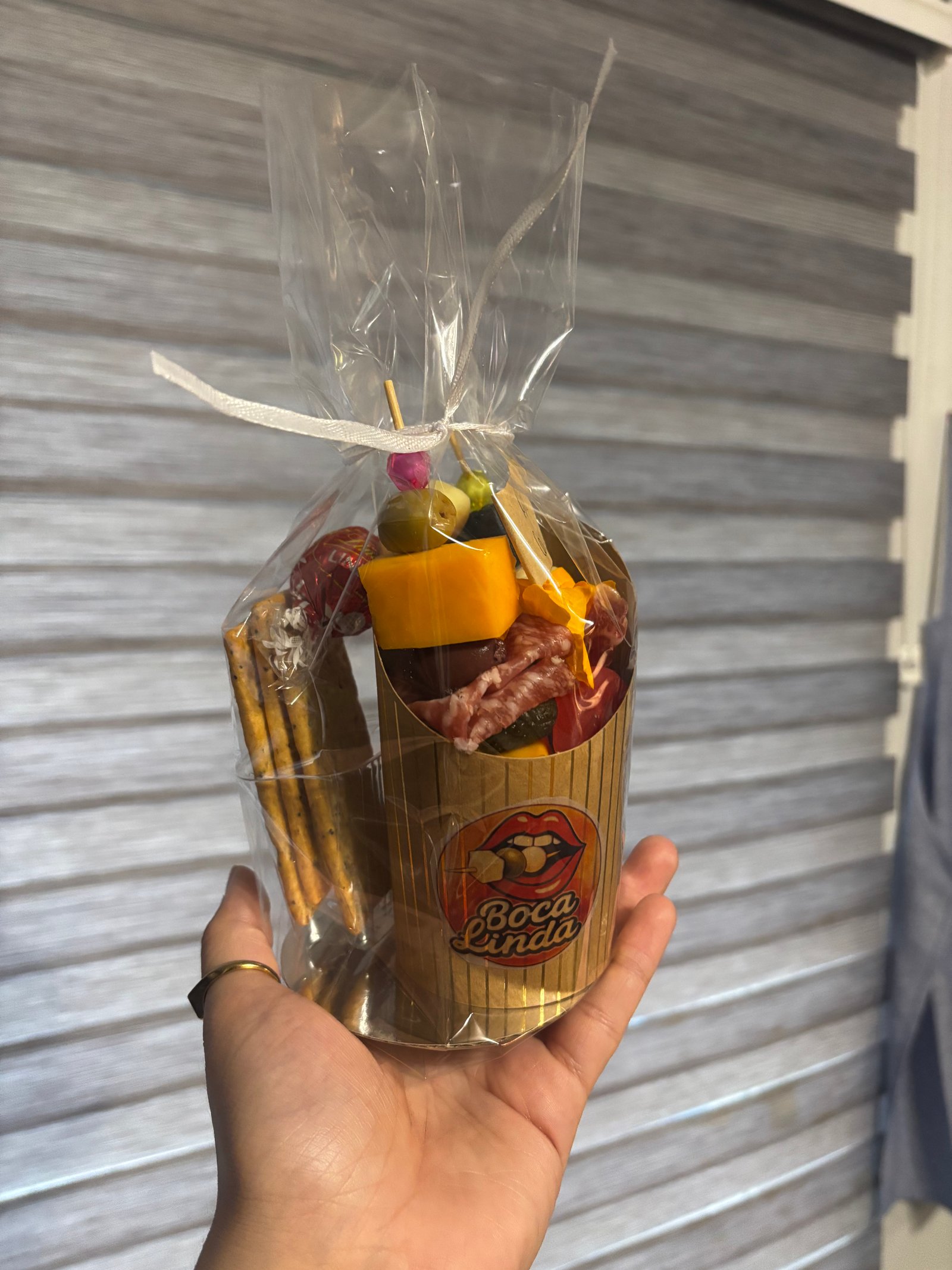 Présentation cups de charcuterie Montréal